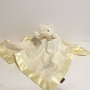 The Bearington Collection  Teddy Bear Security Blankey Lovey ABC Rattle 19" Soft